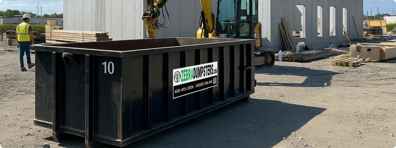 10 yard heavy debris dumpster rental