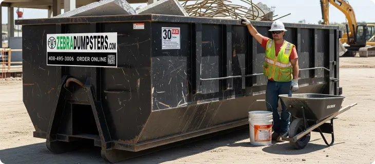 30 yard roll off dumpster