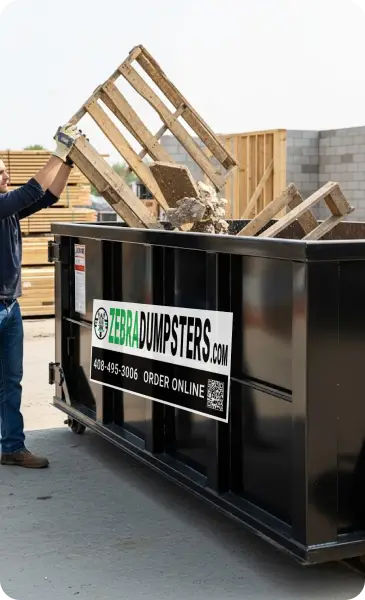 Large trash container rental