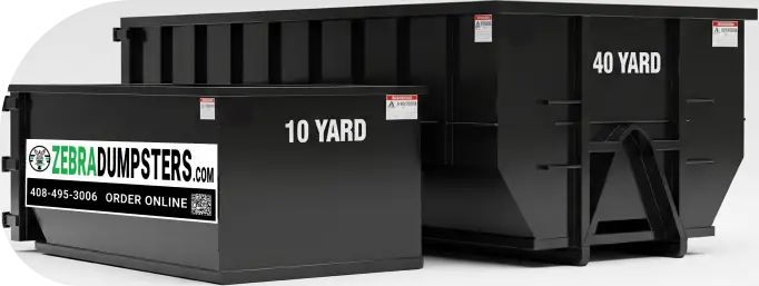 Zebra dumpster trailer rental