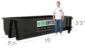 5 yard dumpster trailer rental